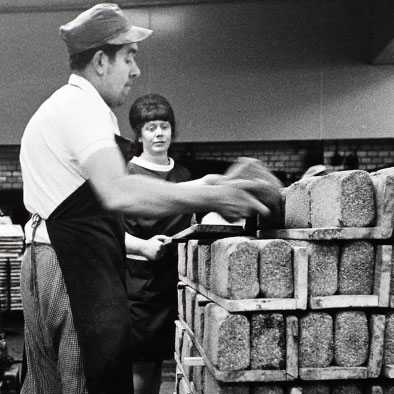 Historical photo: the bakery in the 70s