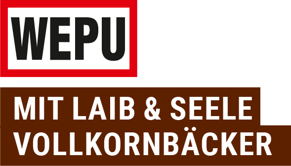 Logo WEPU - Slogan: Mit Laib und Seele Vollkornbcker