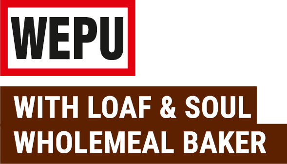 Logo WEPU - Slogan: Whole grain baker with heart and soul
